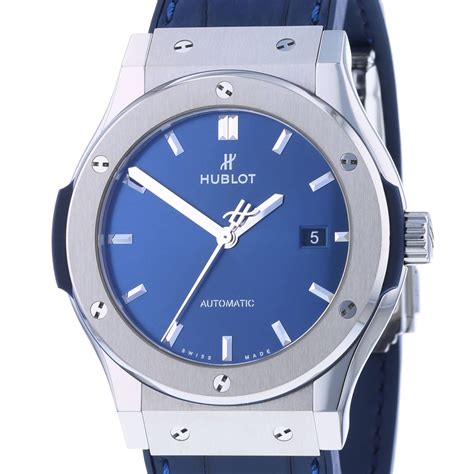 hublot classic fusion ceramic blue 42mm|Hublot classic fusion titanium 42mm.